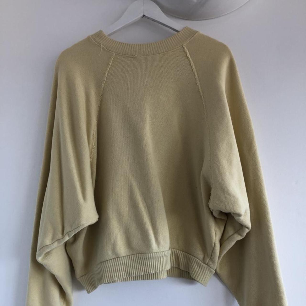 H&M Trend Pastel Yellow Jumper, Size 8. Slight... - Depop