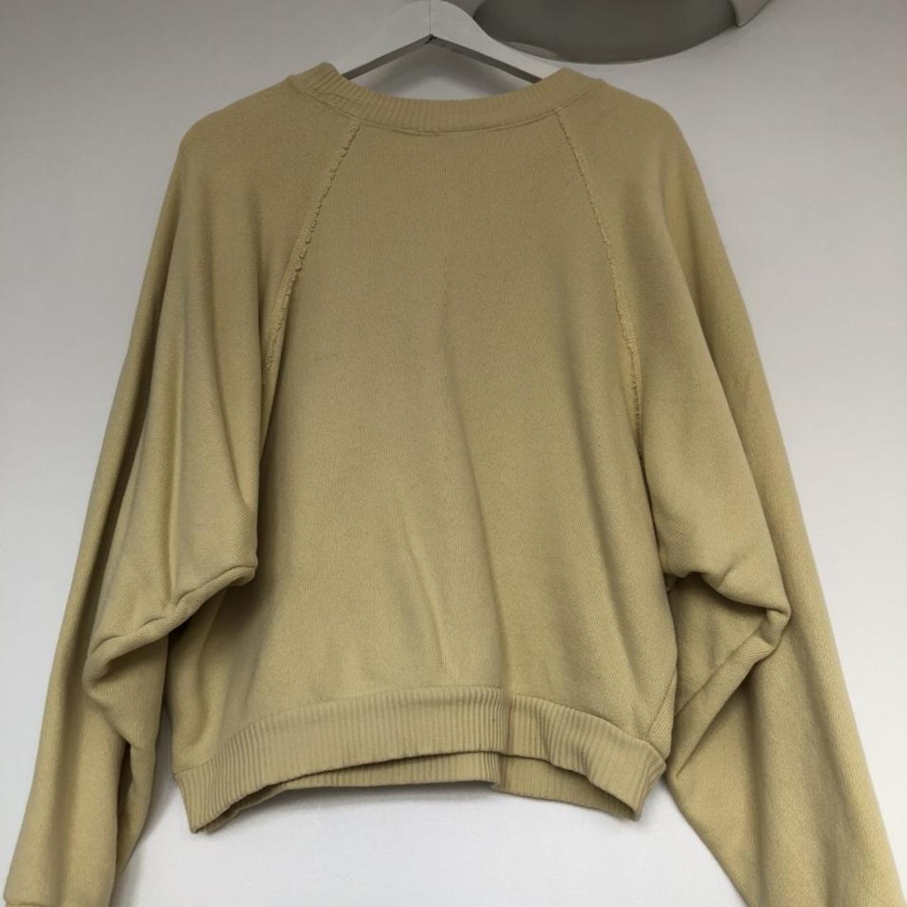 H&M Trend Pastel Yellow Jumper, Size 8. Slight... - Depop