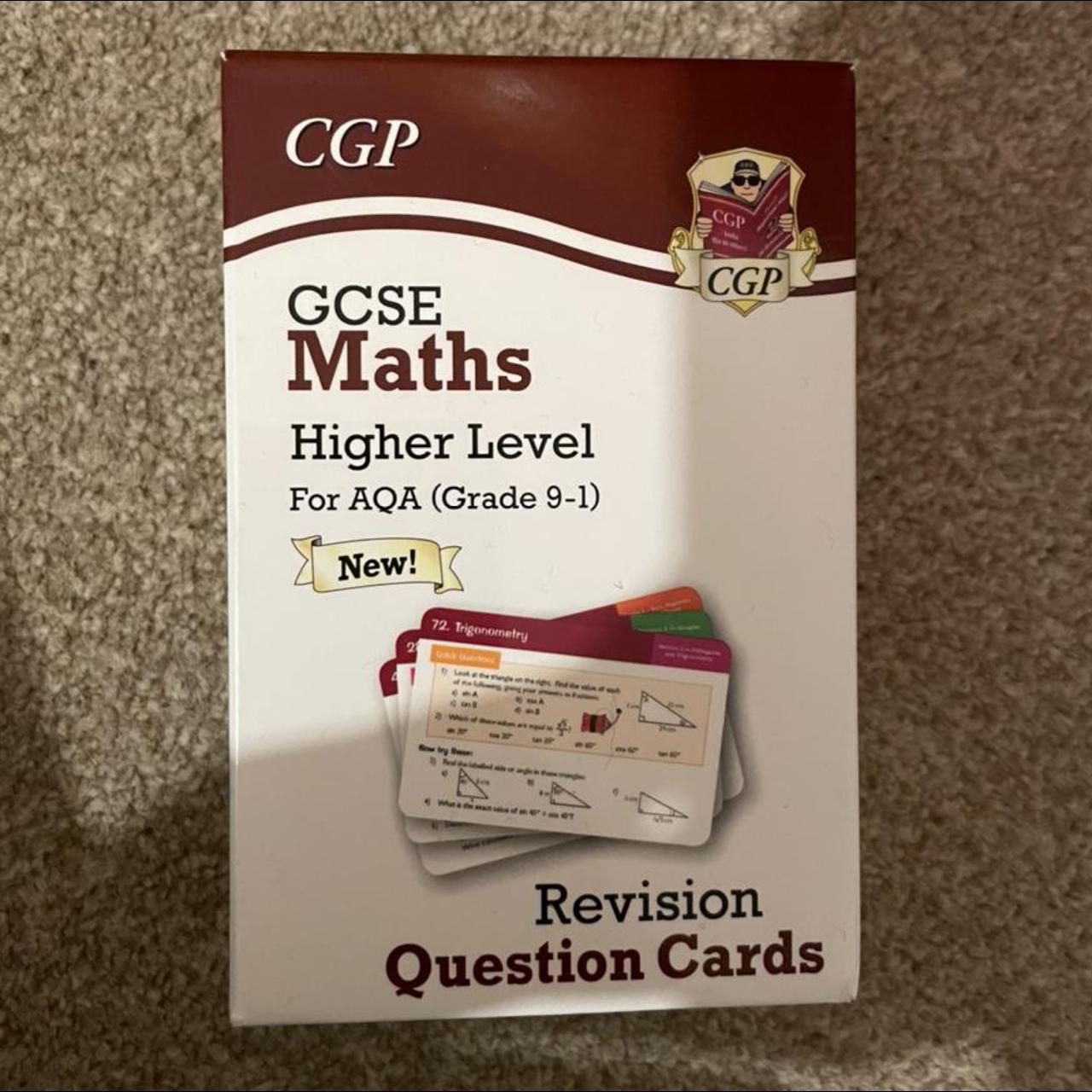 GCSE CGP AQA Maths - revision question cards -... - Depop