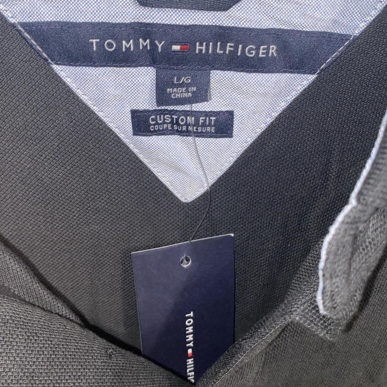 Tommy Hilfiger Men's Black Polo-shirts | Depop