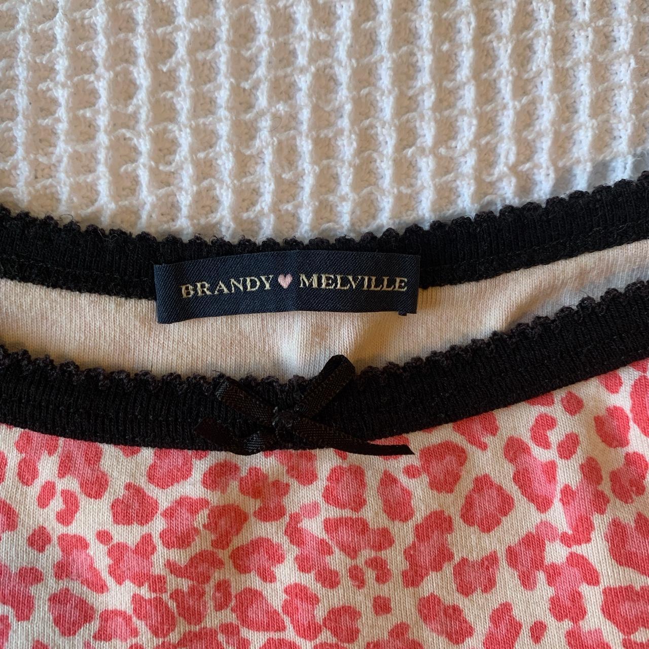 Brandy Melville Belle pink cheetah tank only worn a... - Depop