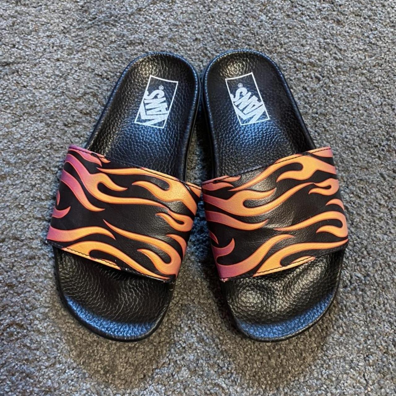 Vans flame hot sale slides