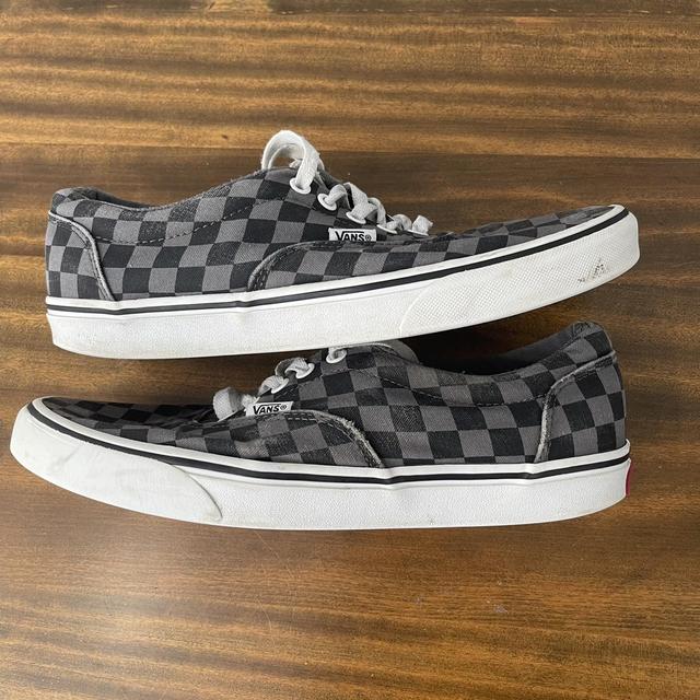 clear checkered vans