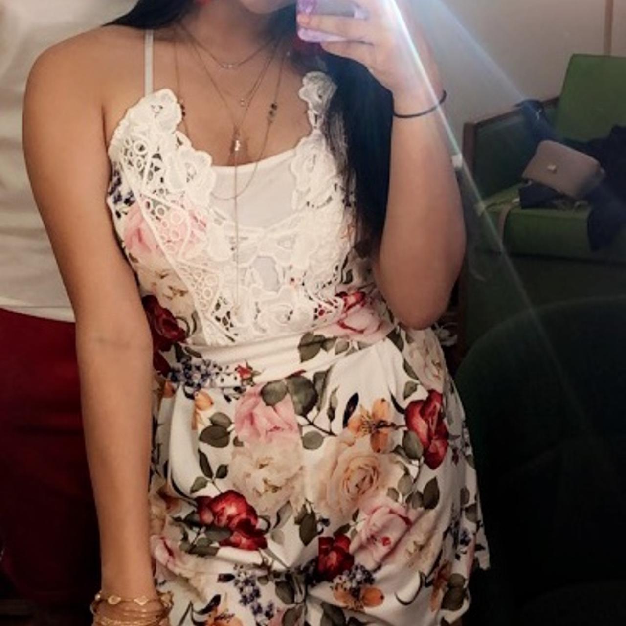 Quiz Floral Summer Holiday Playsuit Romper... Depop