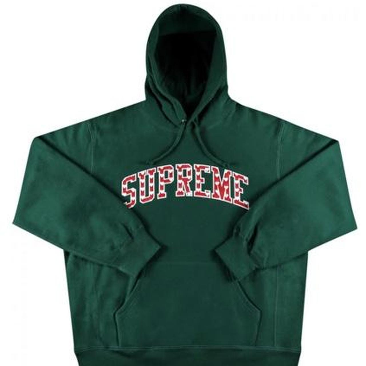 Supreme Hearts Arc Hooded Sweatshirt 'Dark Green - Depop