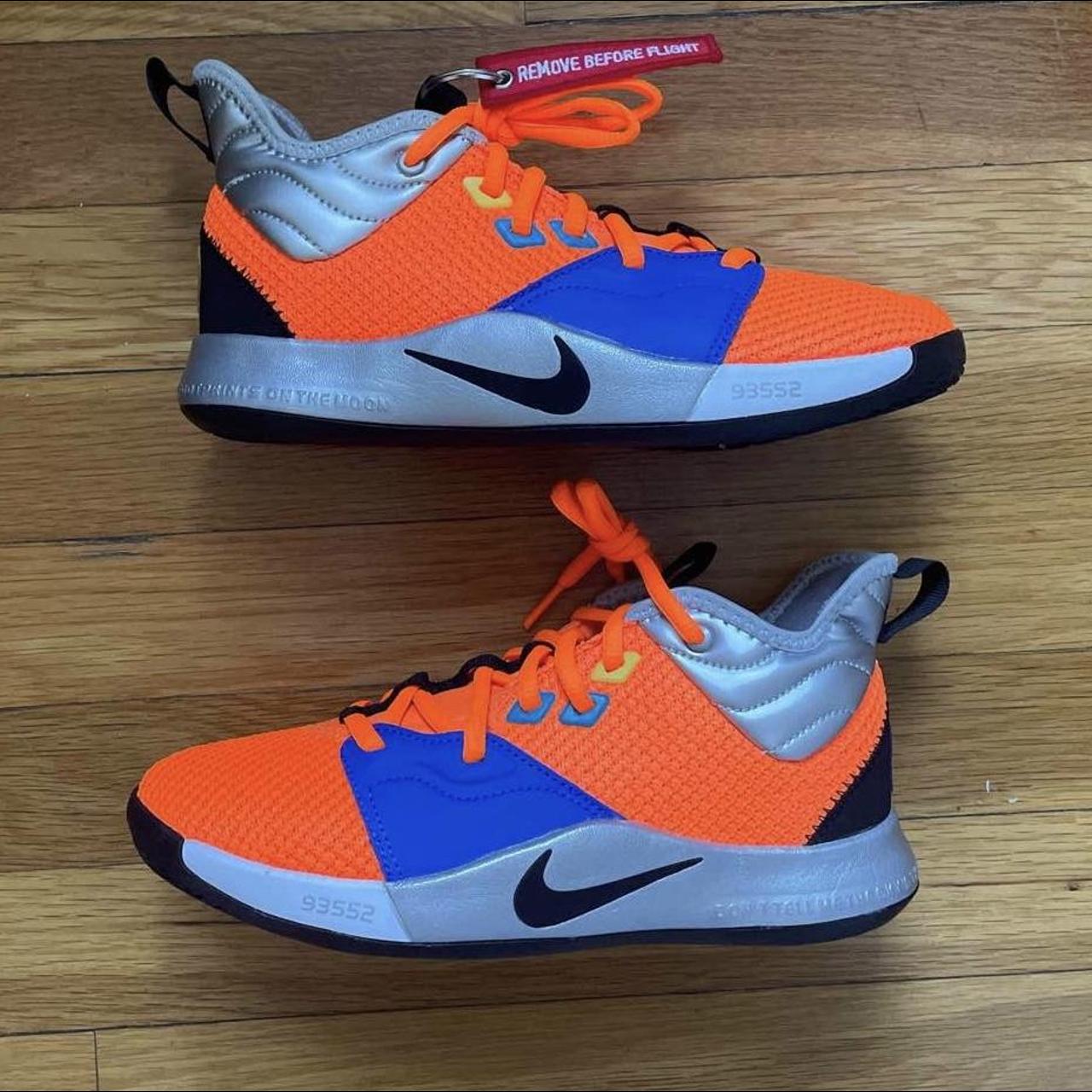 PG 3 NASA GS Nike Sneaker size 4Y. New condition Depop