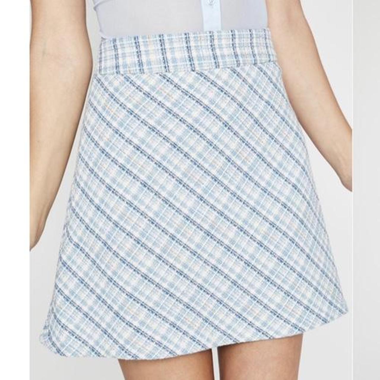 Clueless x dolls kill tweed baby blue mini... Depop