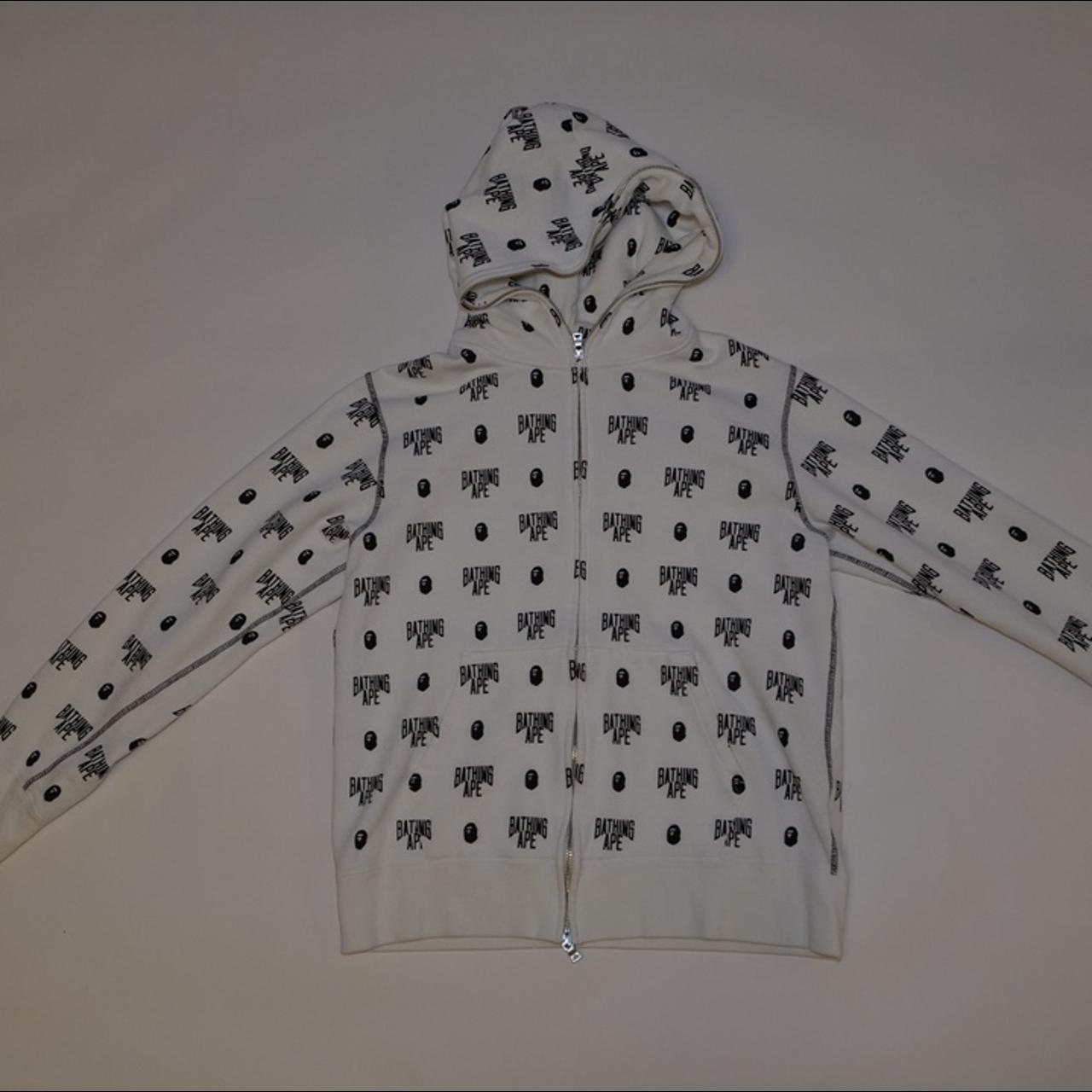 Bape Monogram Zip Up size Large Depop