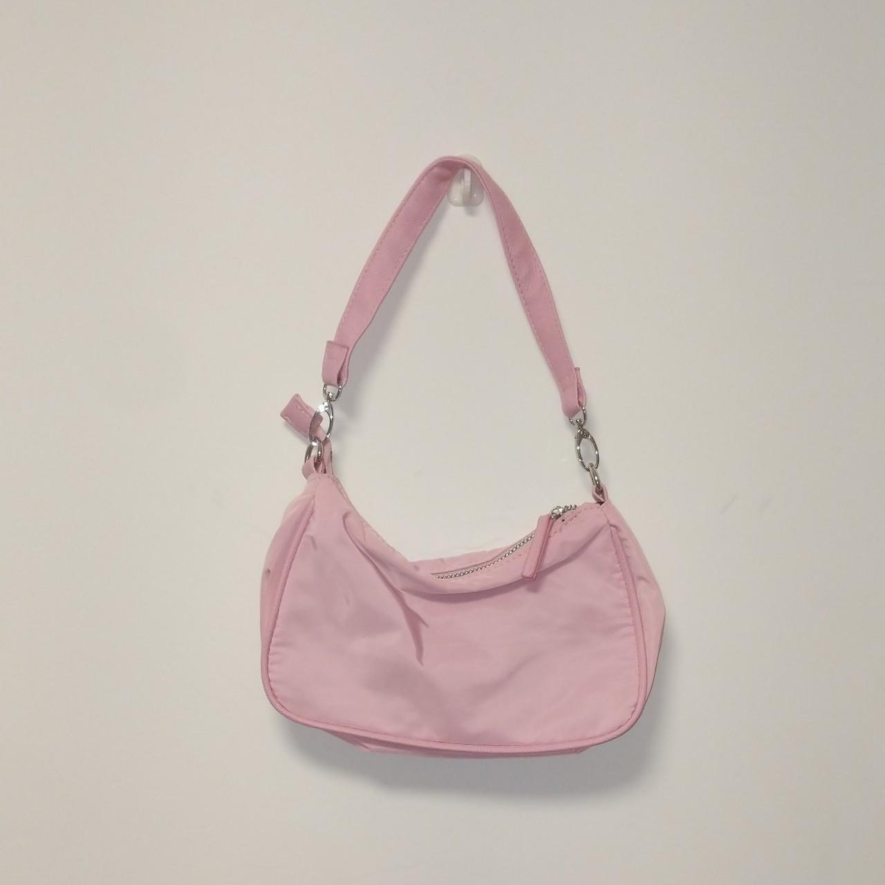 Pink Primark mini shoulder bag. Comes with mini... Depop