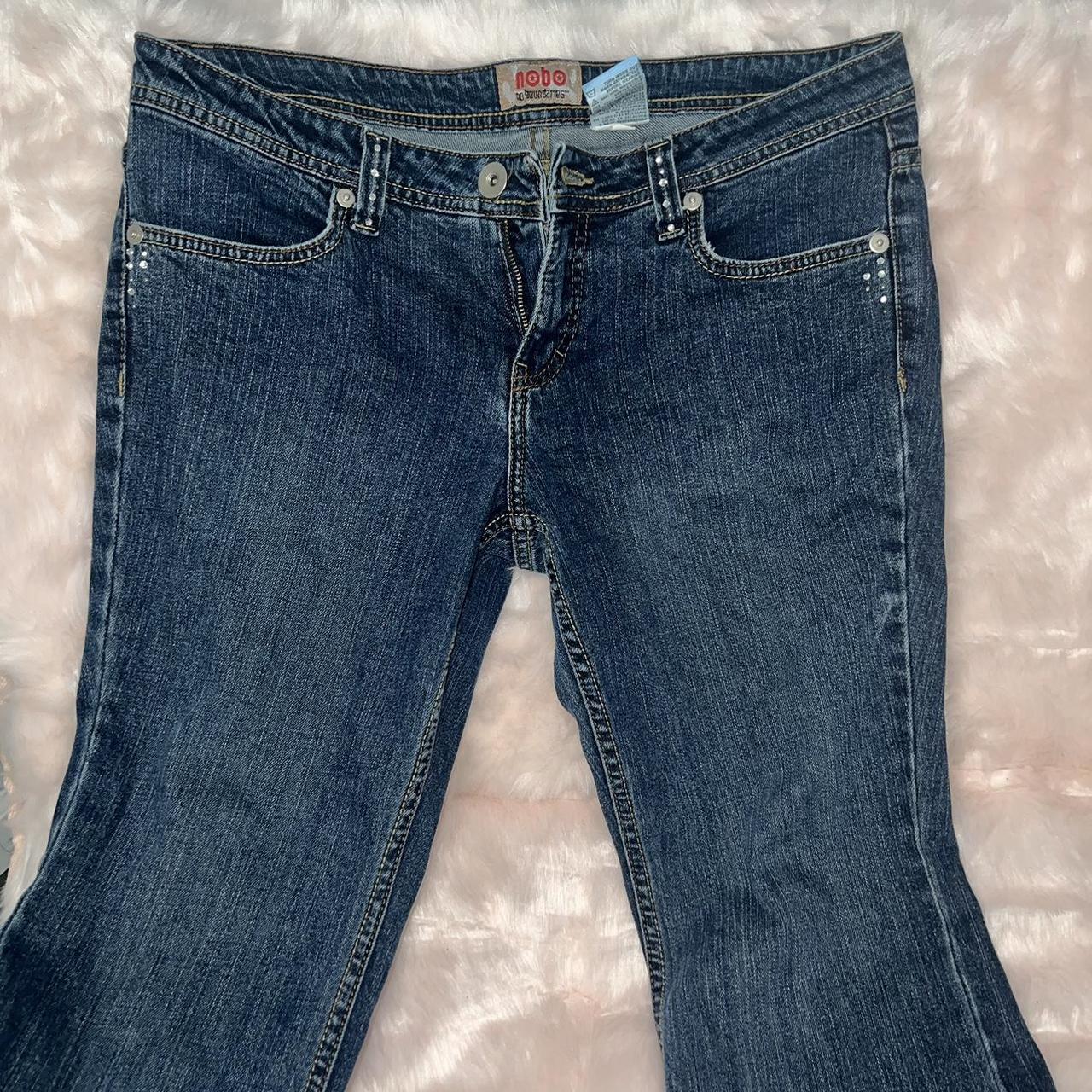 vintage no boundaries rhinestone jeans. -tag says... - Depop