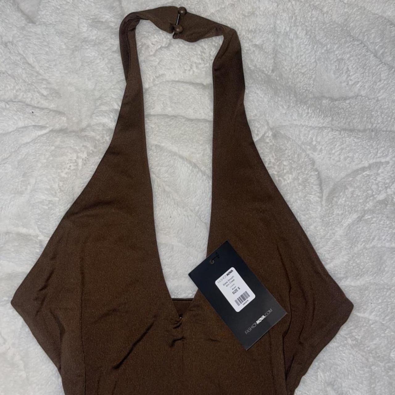 Fashion Nova Women's Brown Dress (2)