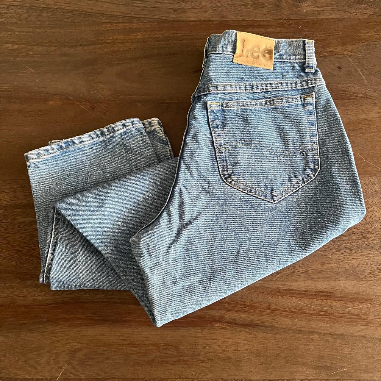 Vintage 1980s Lee Jeans High Waisted Medium Stone... - Depop