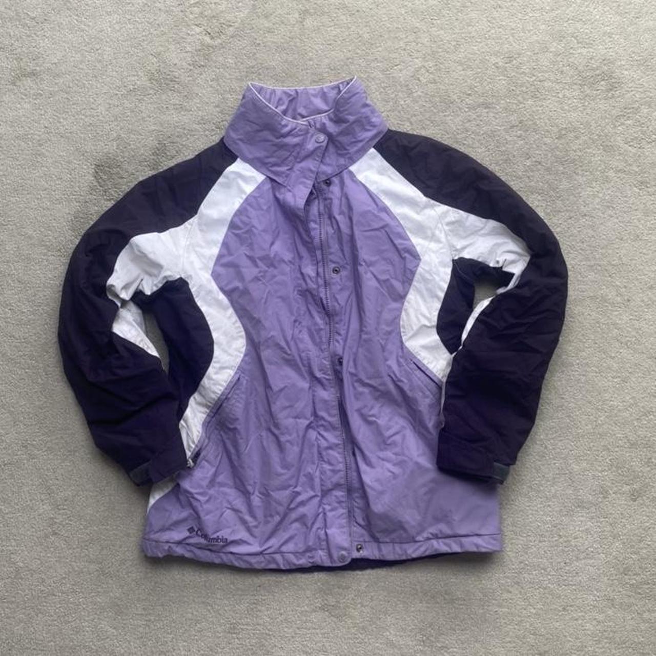 Columbia ski jacket, purple and white , Size