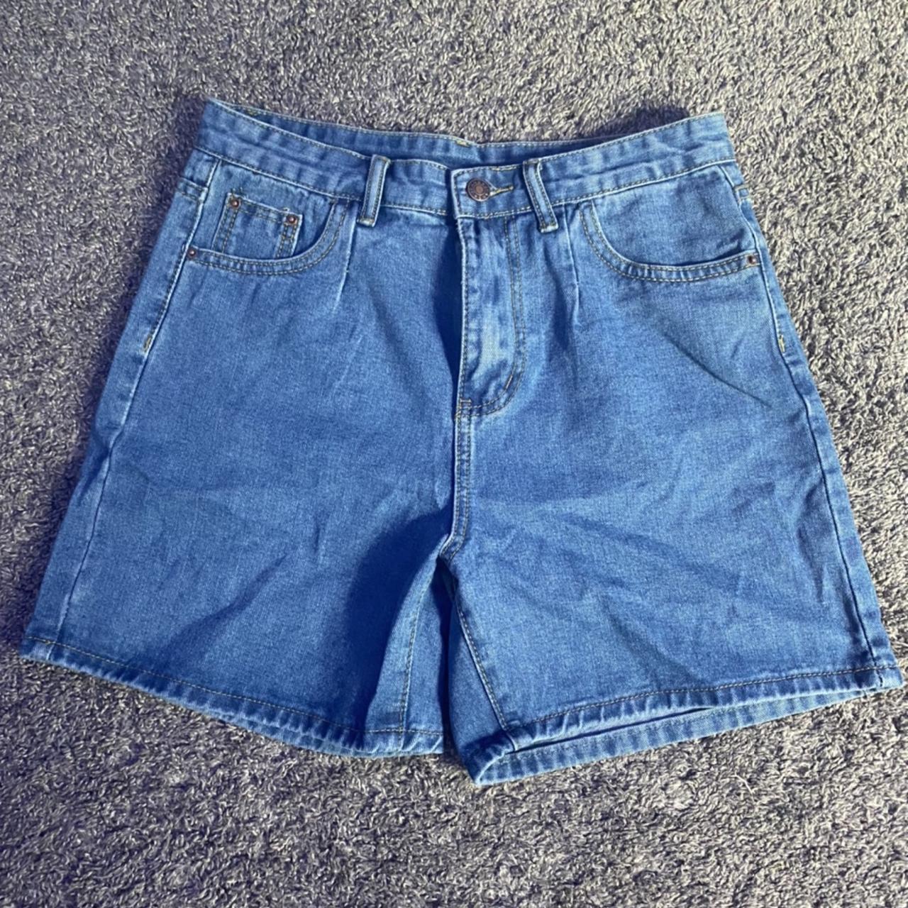 Super cute jean shorts!!! They are a size medium and... - Depop