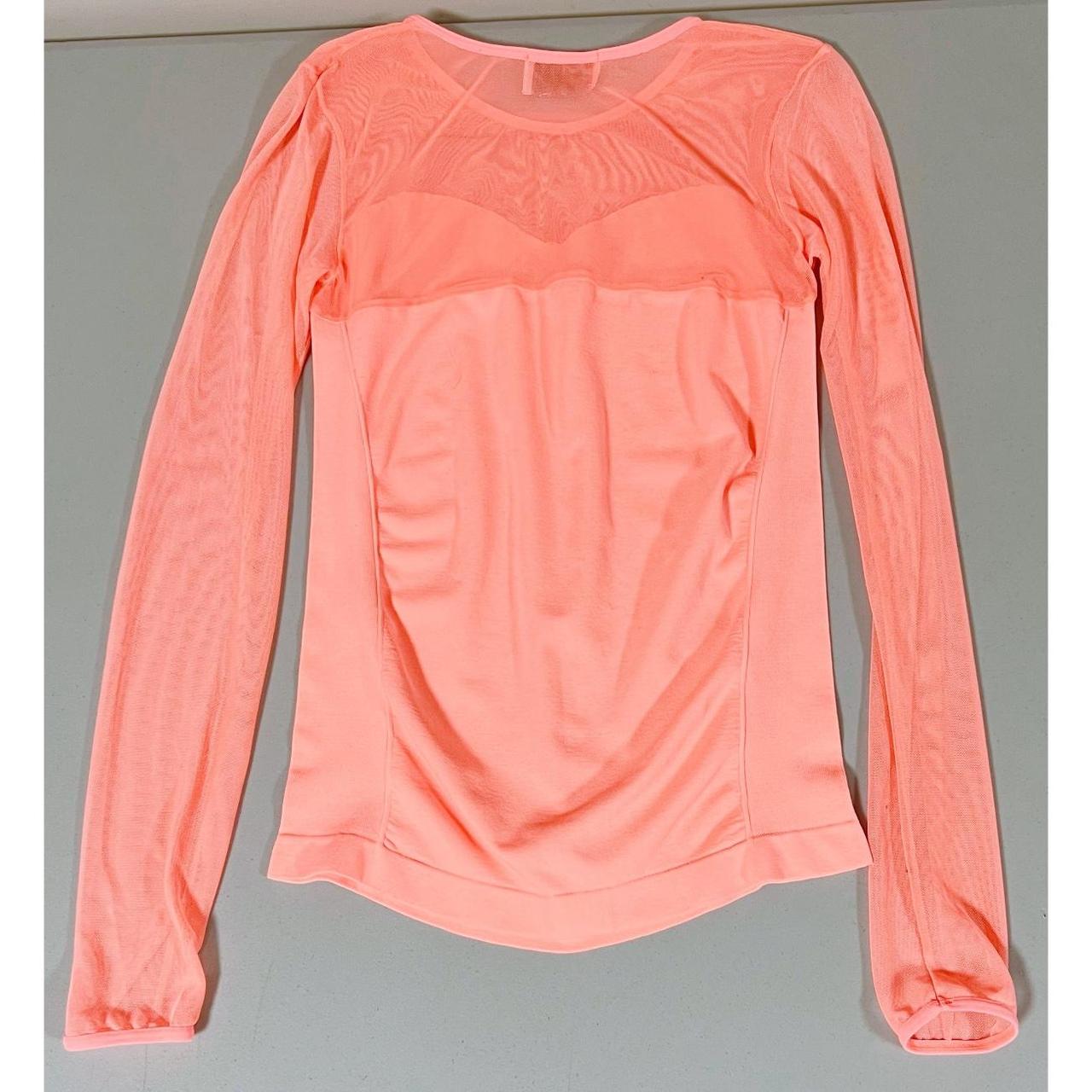 F&F Neon Mesh Long Sleeve Top Tee T-Shirt Blouse... - Depop