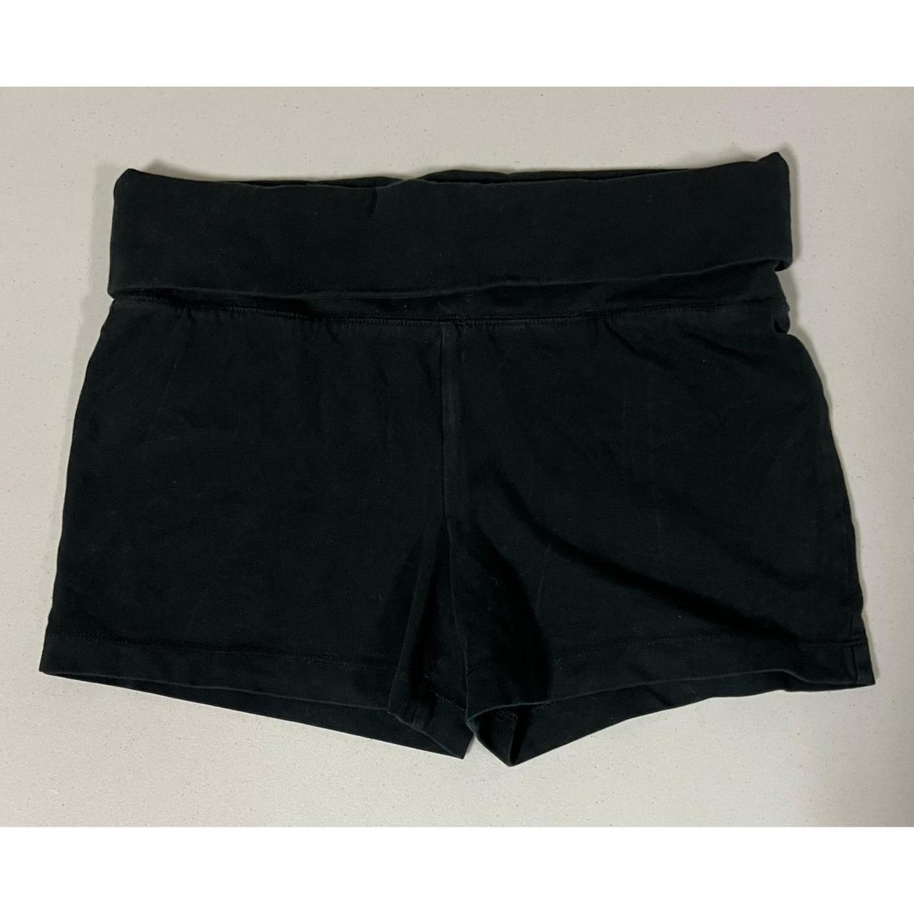 Mossimo Supply Co. Black Solid Fold Over Yoga Shorts. Depop