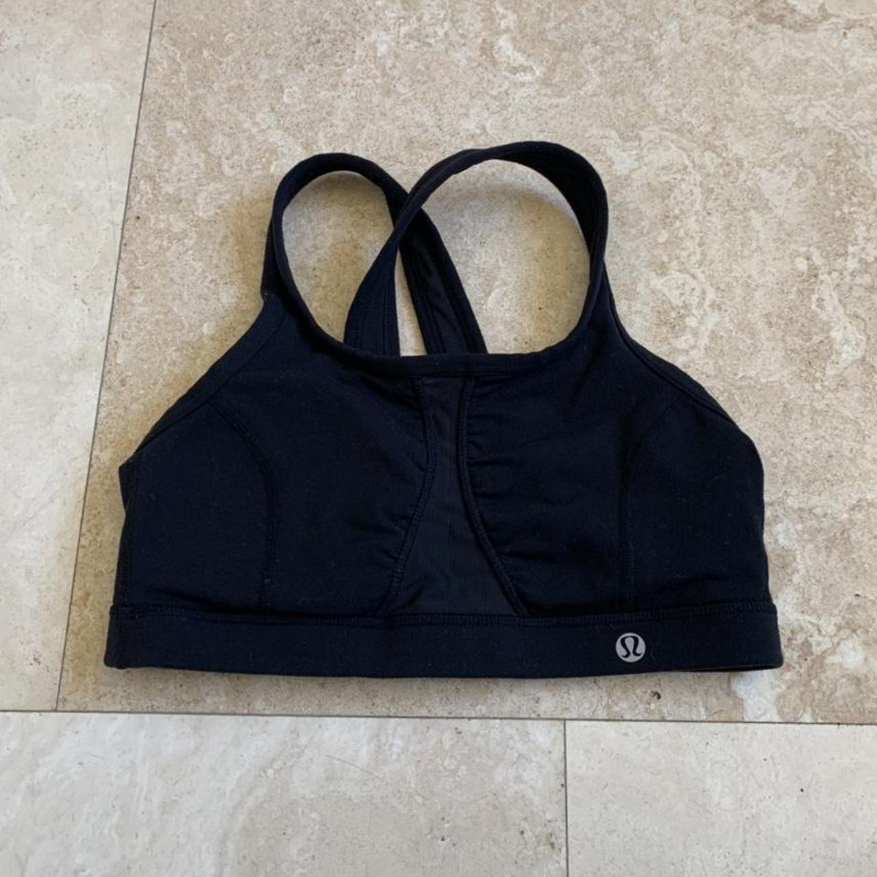 Lululemon Black Strappy Back Energy Bra Size 6 •All - Depop