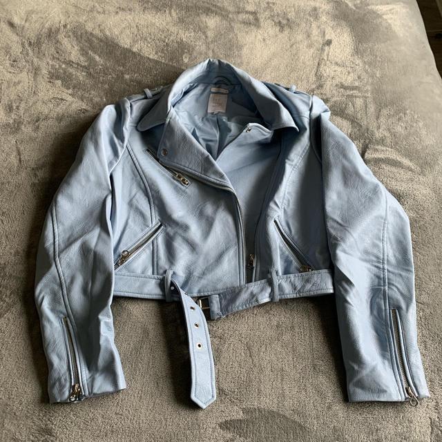 pale blue jacket zara