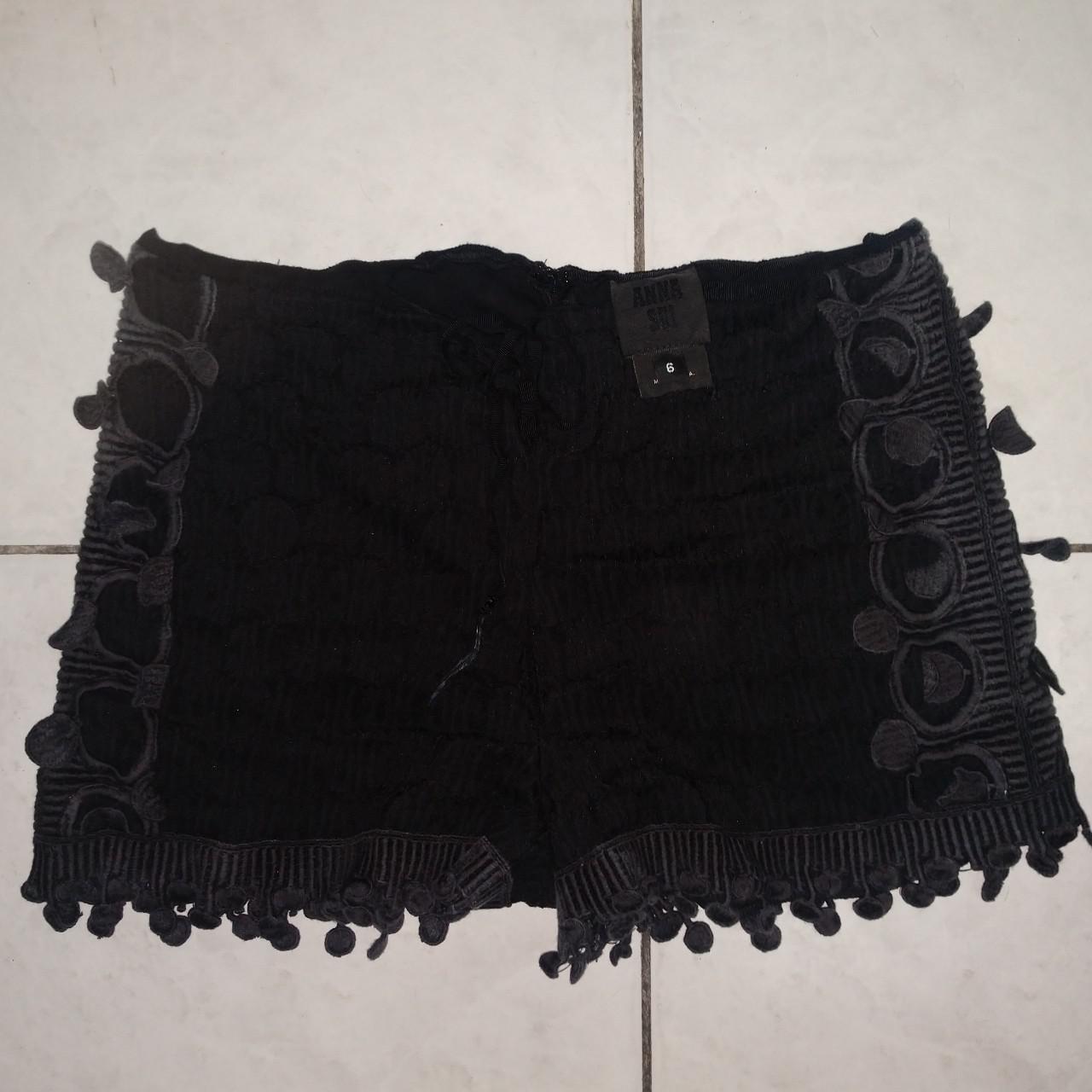 Anna Sui Women's Black Shorts (2)