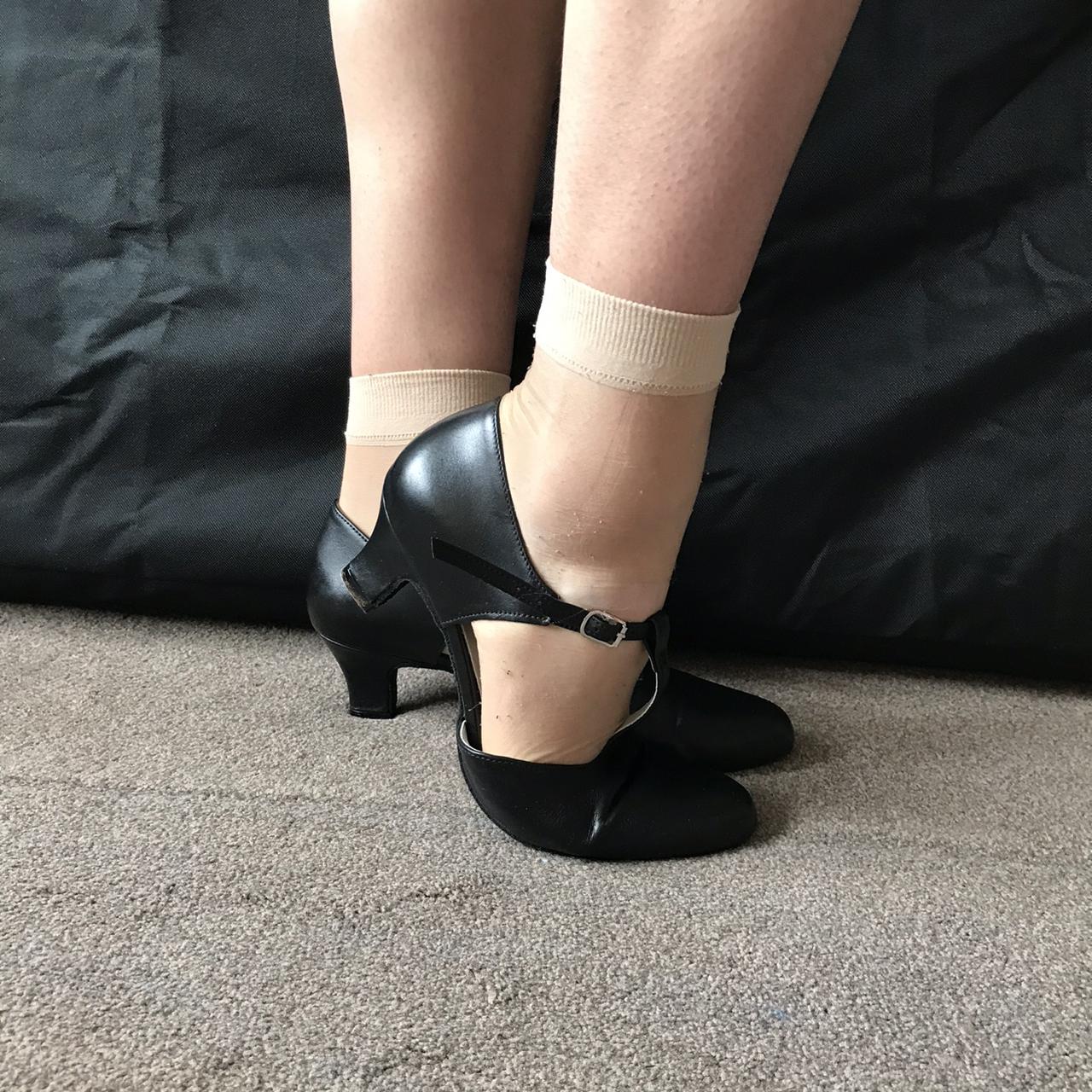 Classic black salsa shoes Dancing shoes Great... - Depop