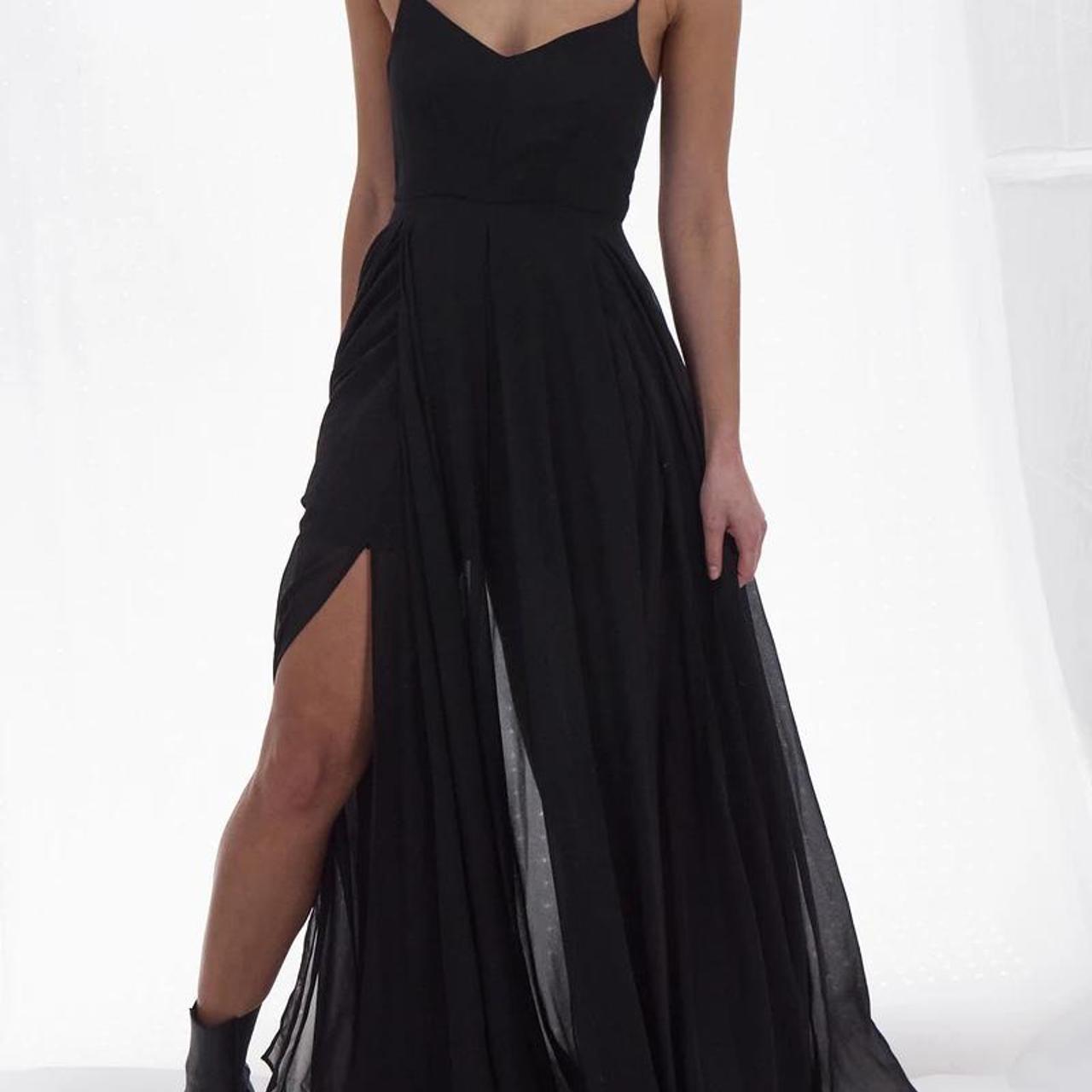 Beautiful Black Religion maxi dress. Depop