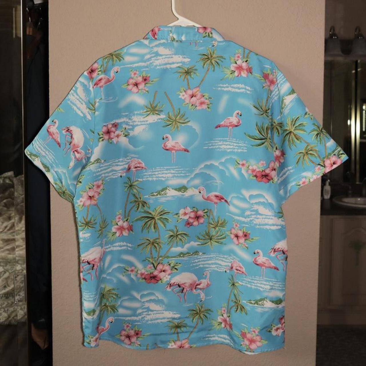Product Image 2 - Flamingo/Palm Tree button up shirt