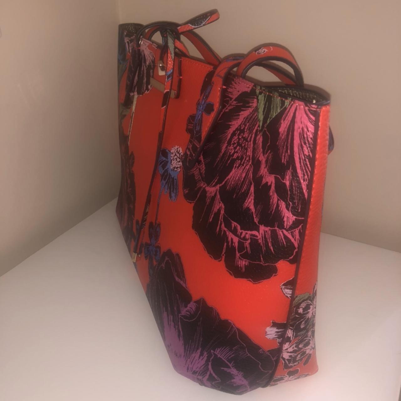 Guess red floral bag sale