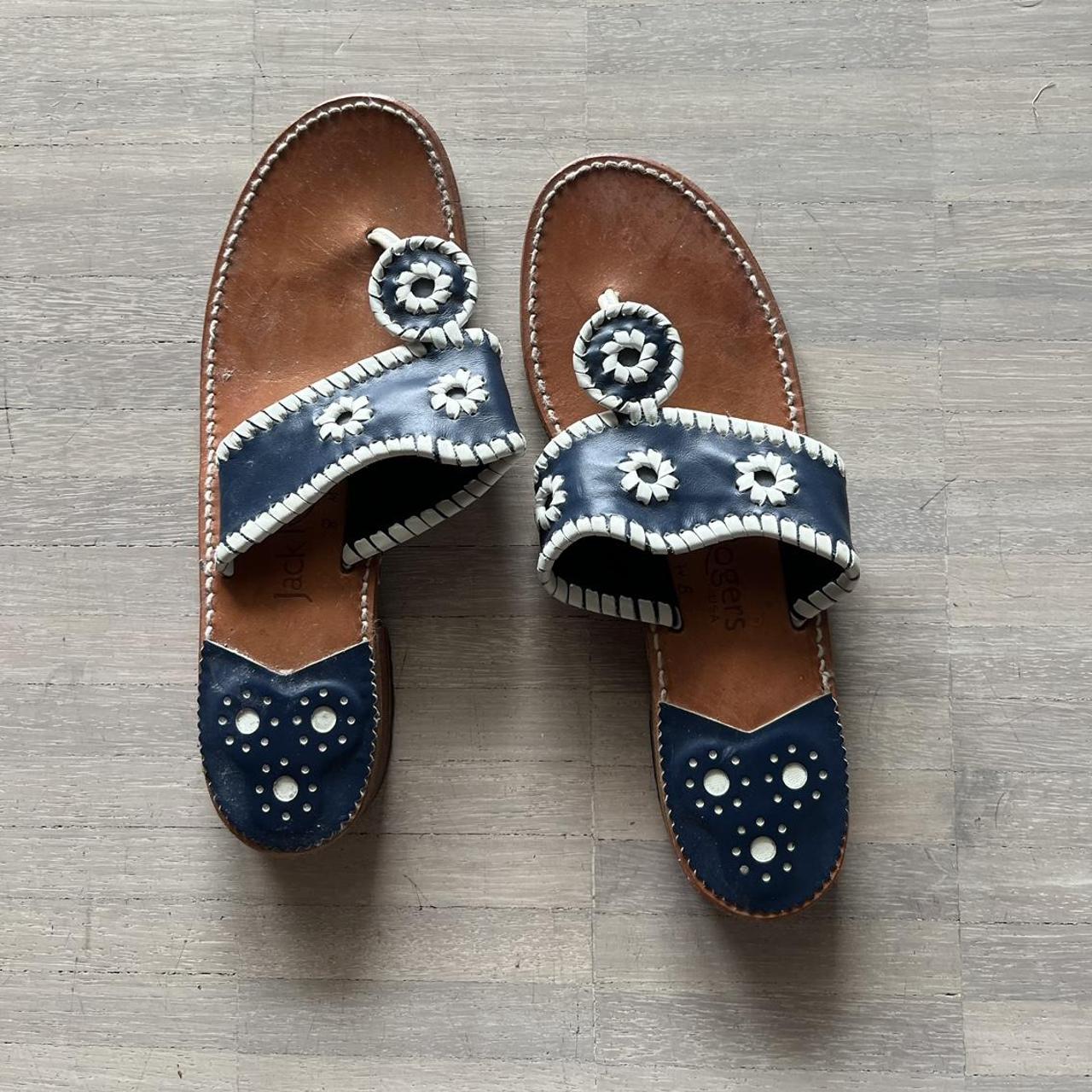 Jack rogers hot sale leather sandals