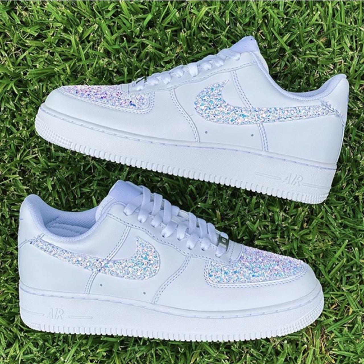 Nike air force 2024 1 white glitter