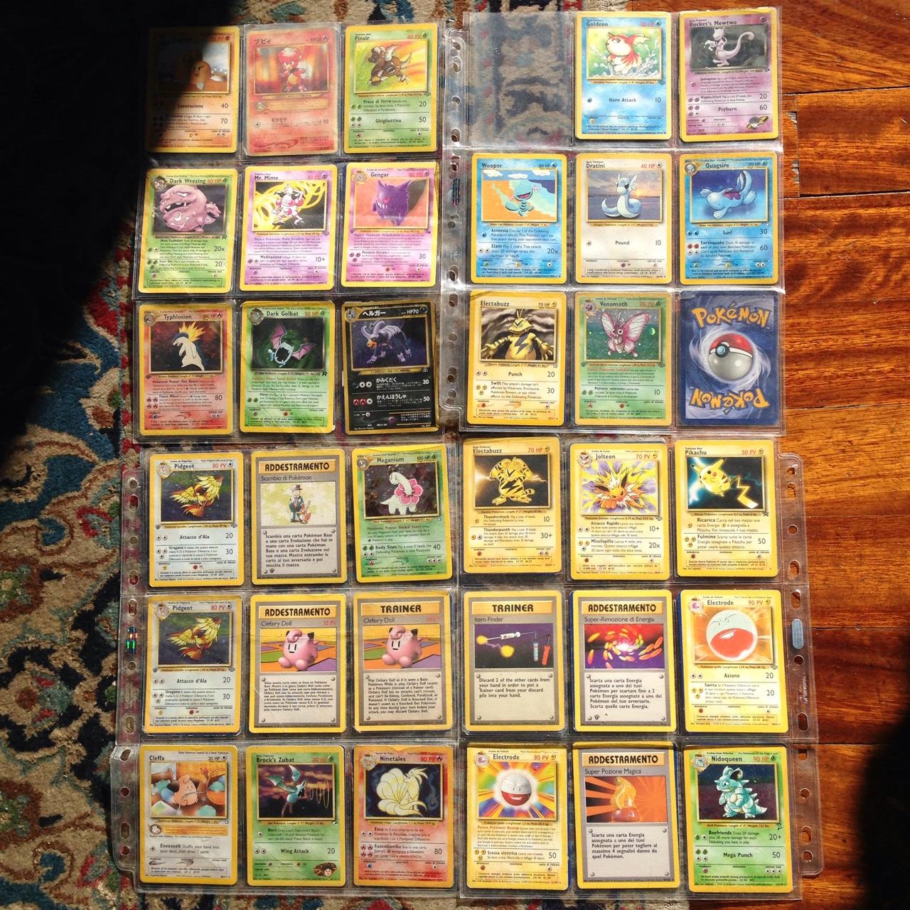 Carte pokèmon! Grande collezione di carte comuni,... - Depop