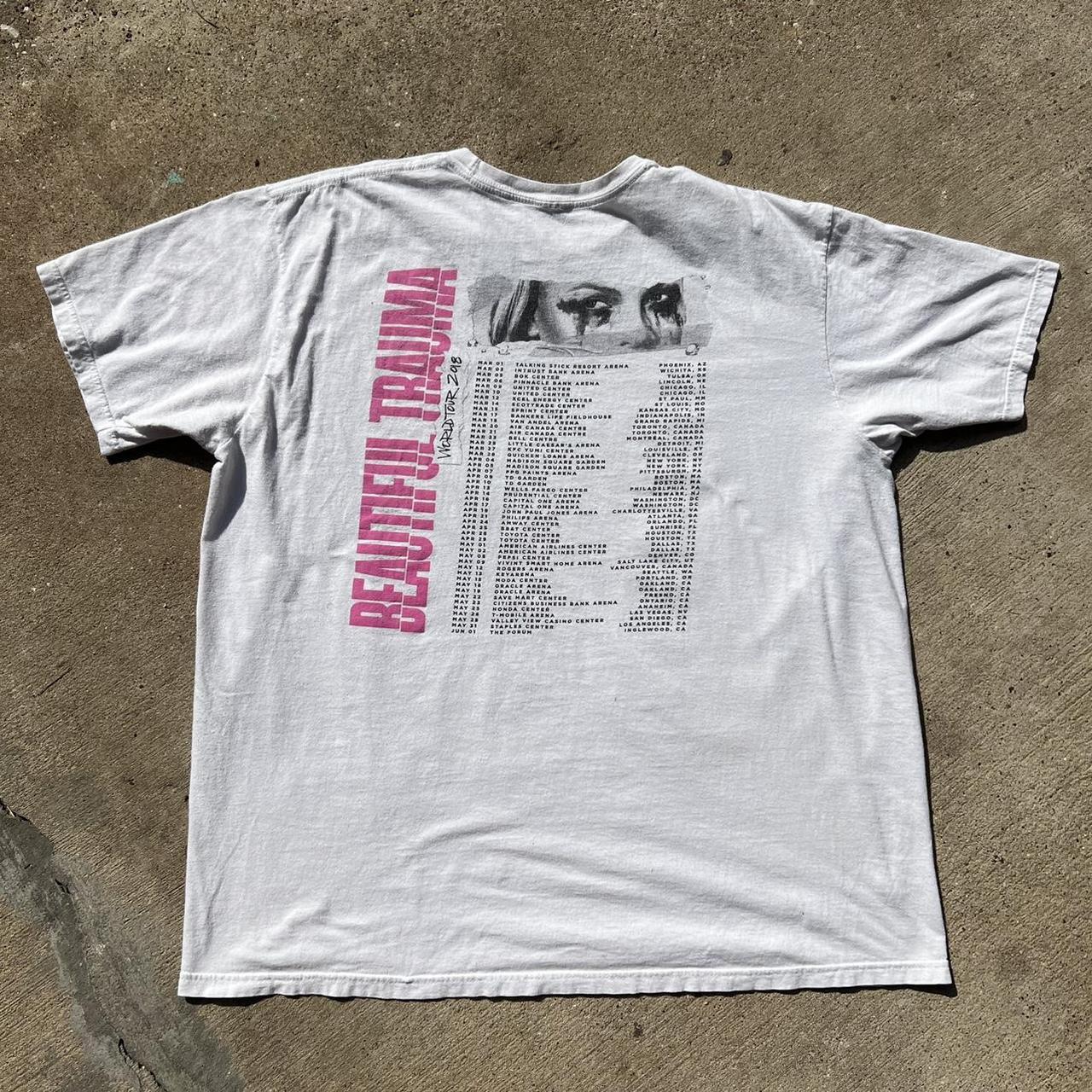 2018 Pink Beautiful Trauma World Tour T-shirt... - Depop