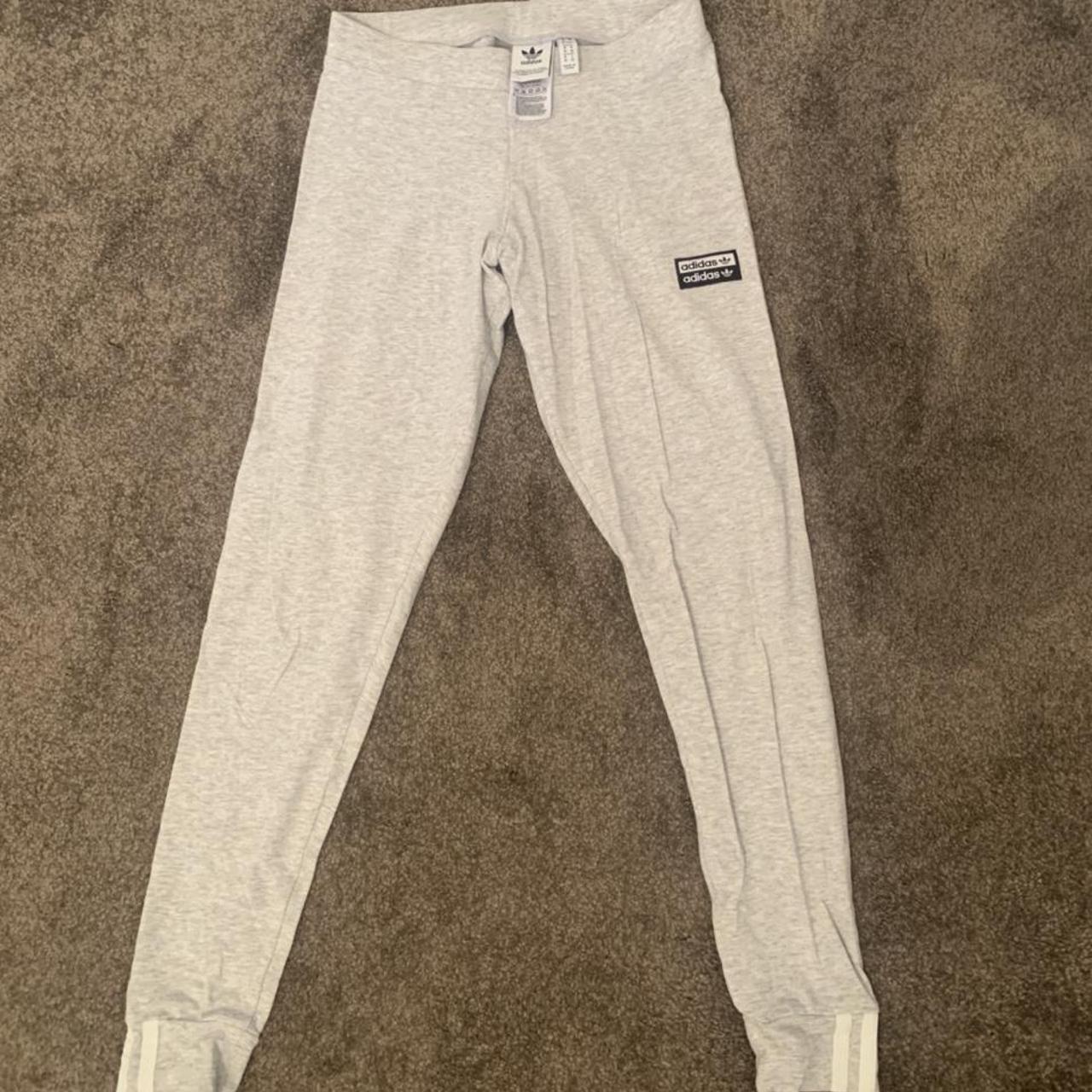 ADIDAS light grey leggings Like new - Worn only... - Depop