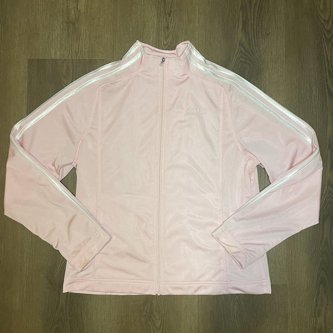 light pink adidas track jacket