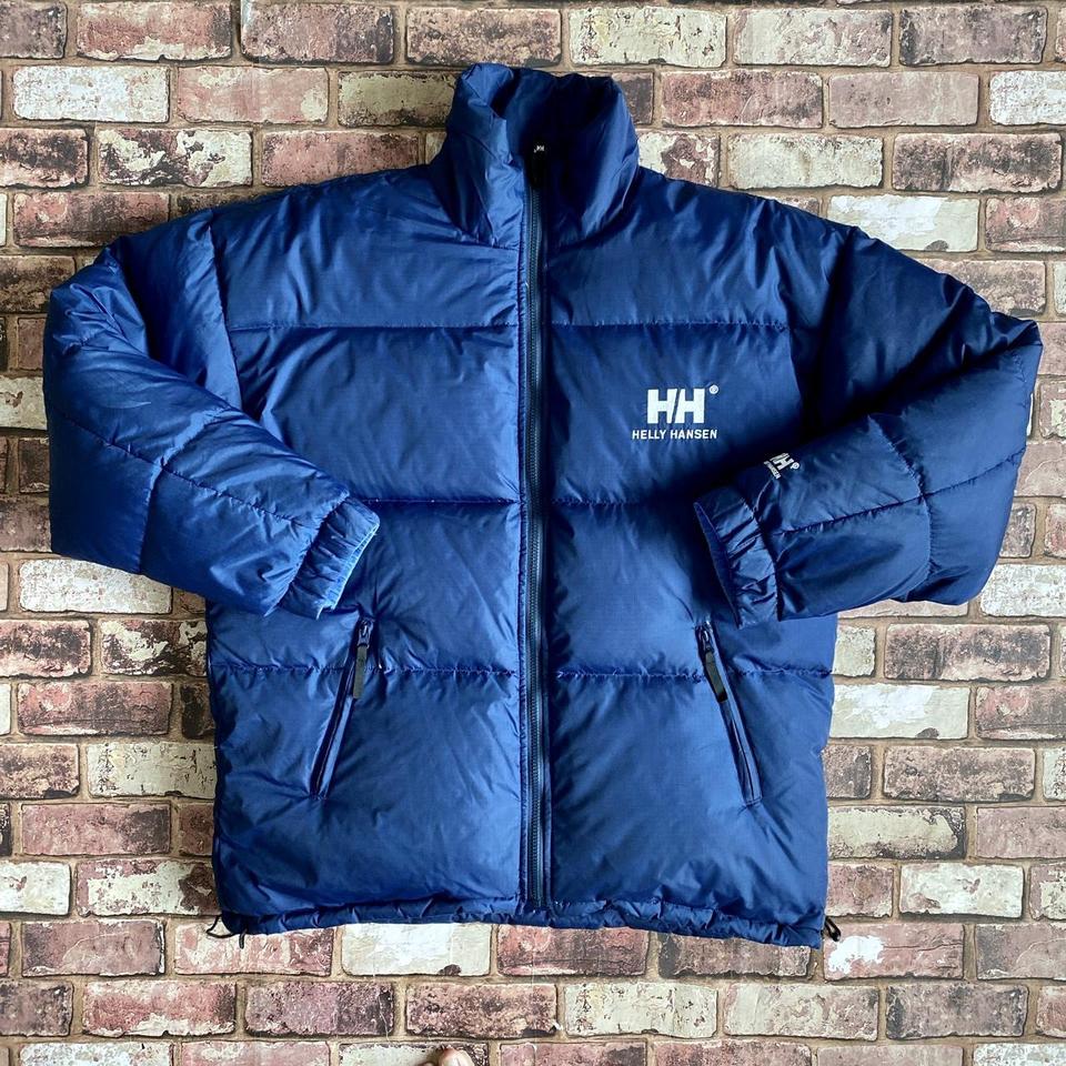 90s HELLY HANSEN REVERSIBLE PUFFER       This... - Depop