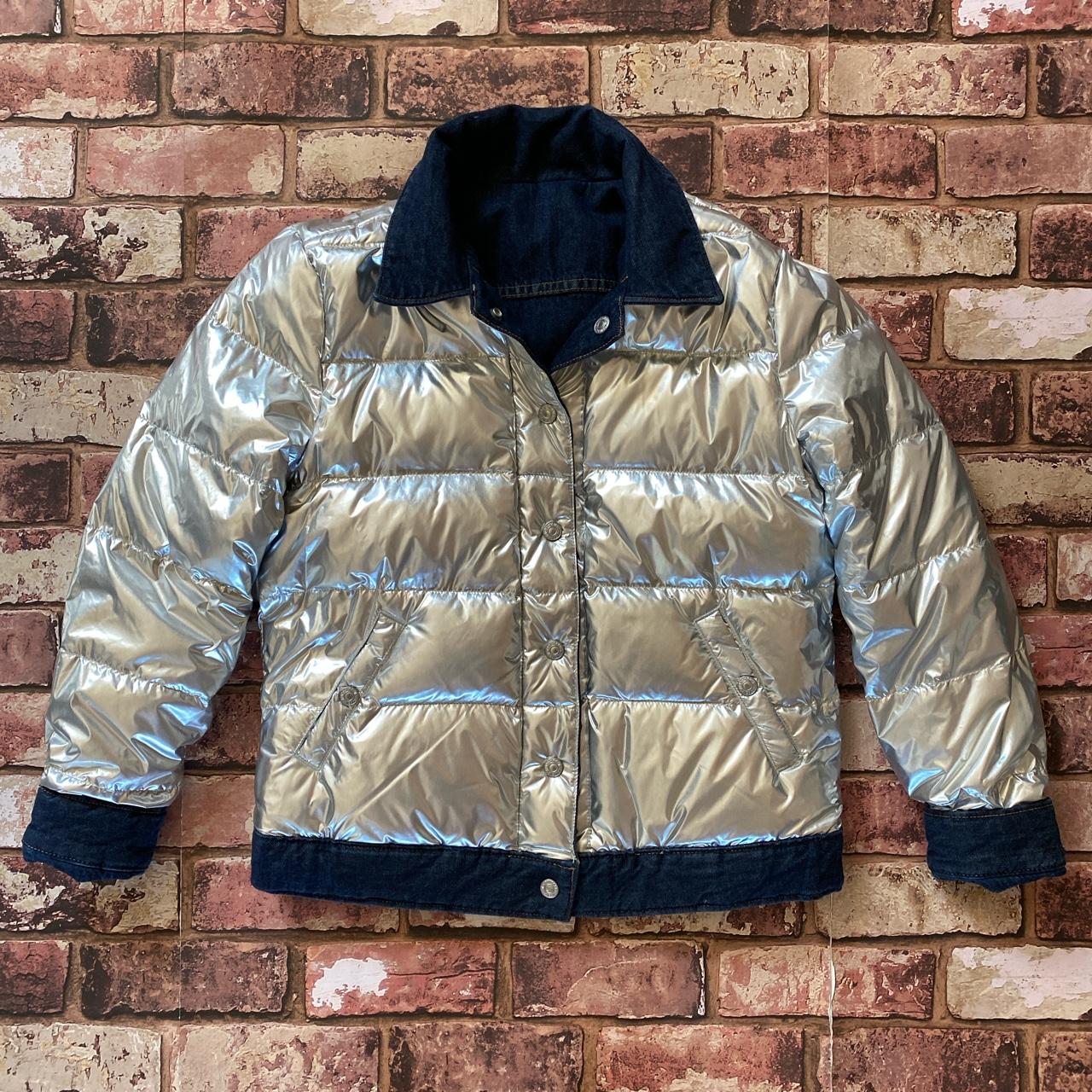 Levis silver puffer jacket best sale