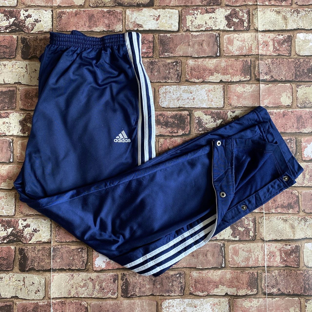 90s ORIGINAL ADIDAS POPPER TRACKSUIT BOTTOMS Depop