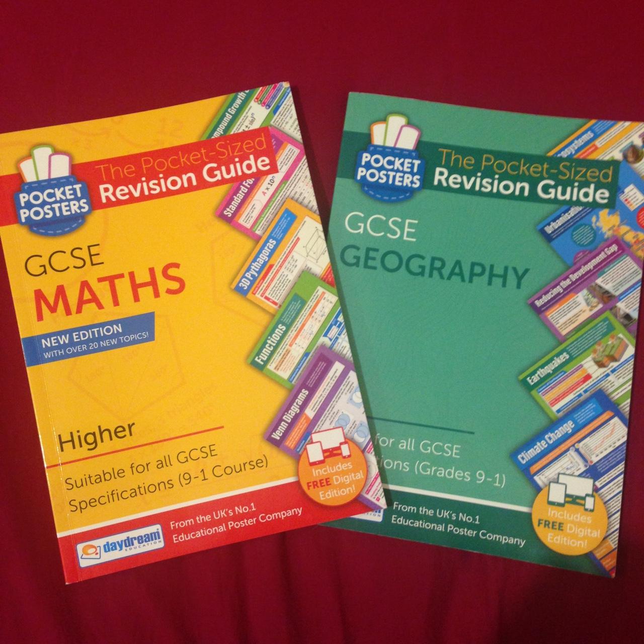 Pocket Posters GCSE Geography and GCSE Maths... - Depop