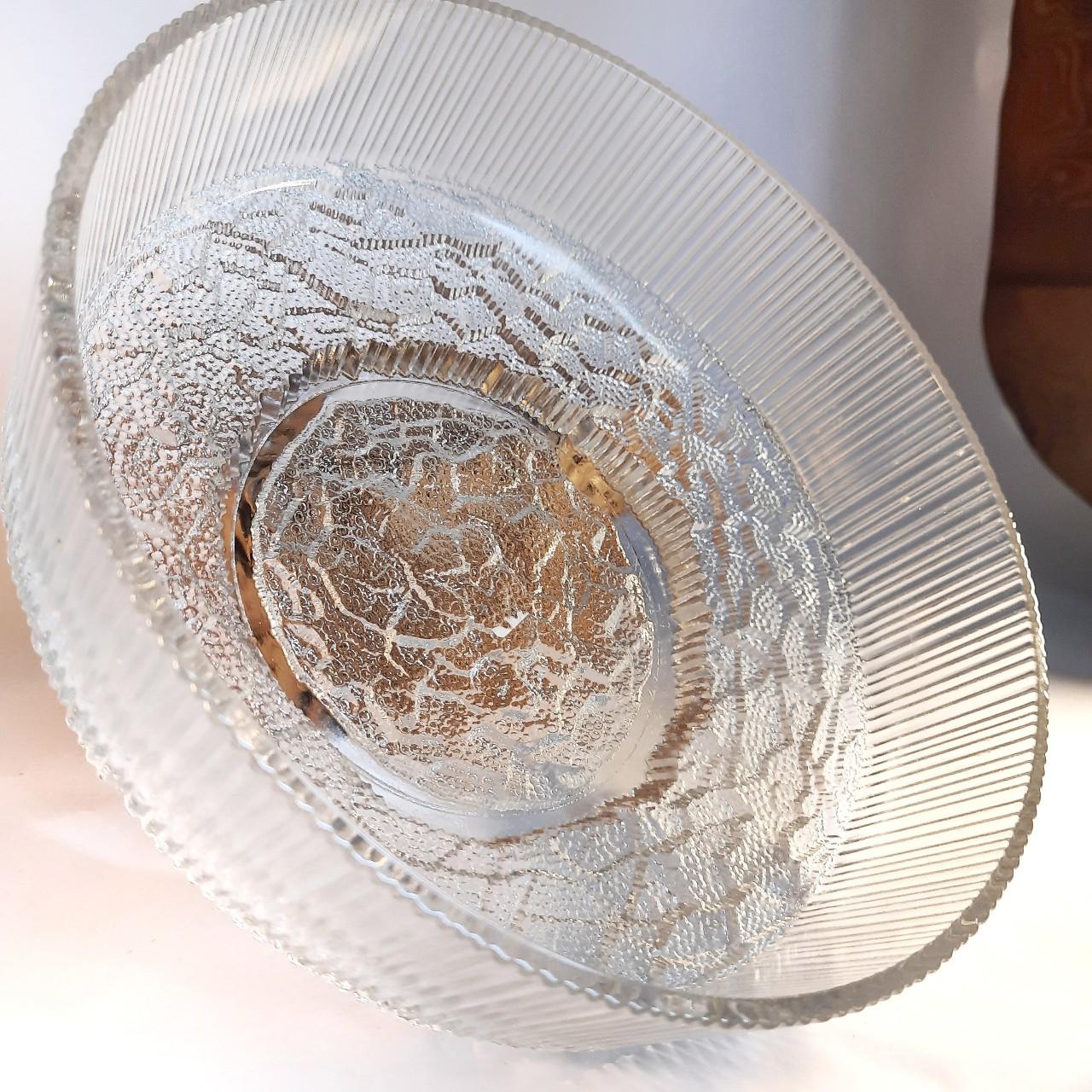 Elegant vintage crystal 💎 glass fruit / salad bowl... Depop