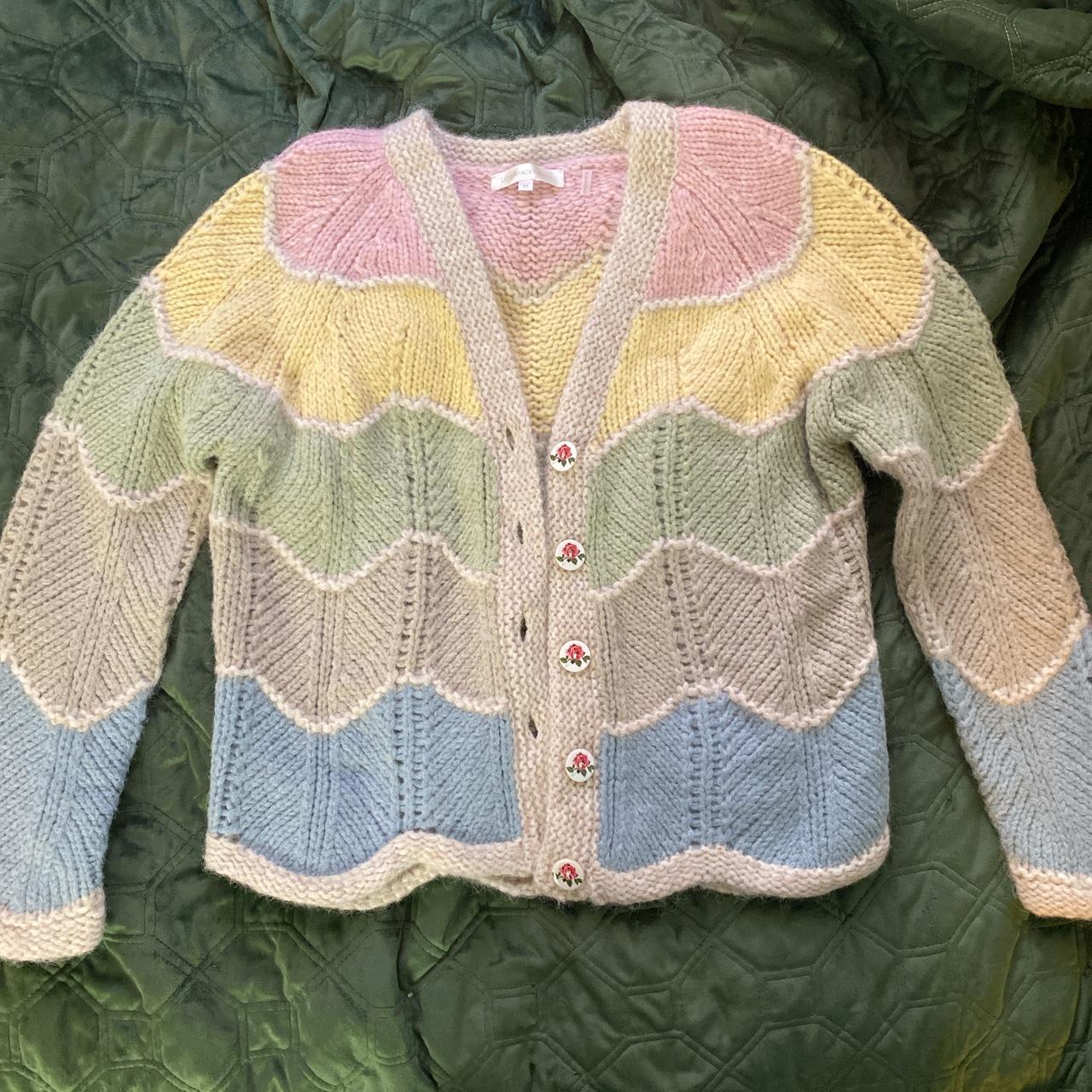 loveshackfancy rainbow cardigan