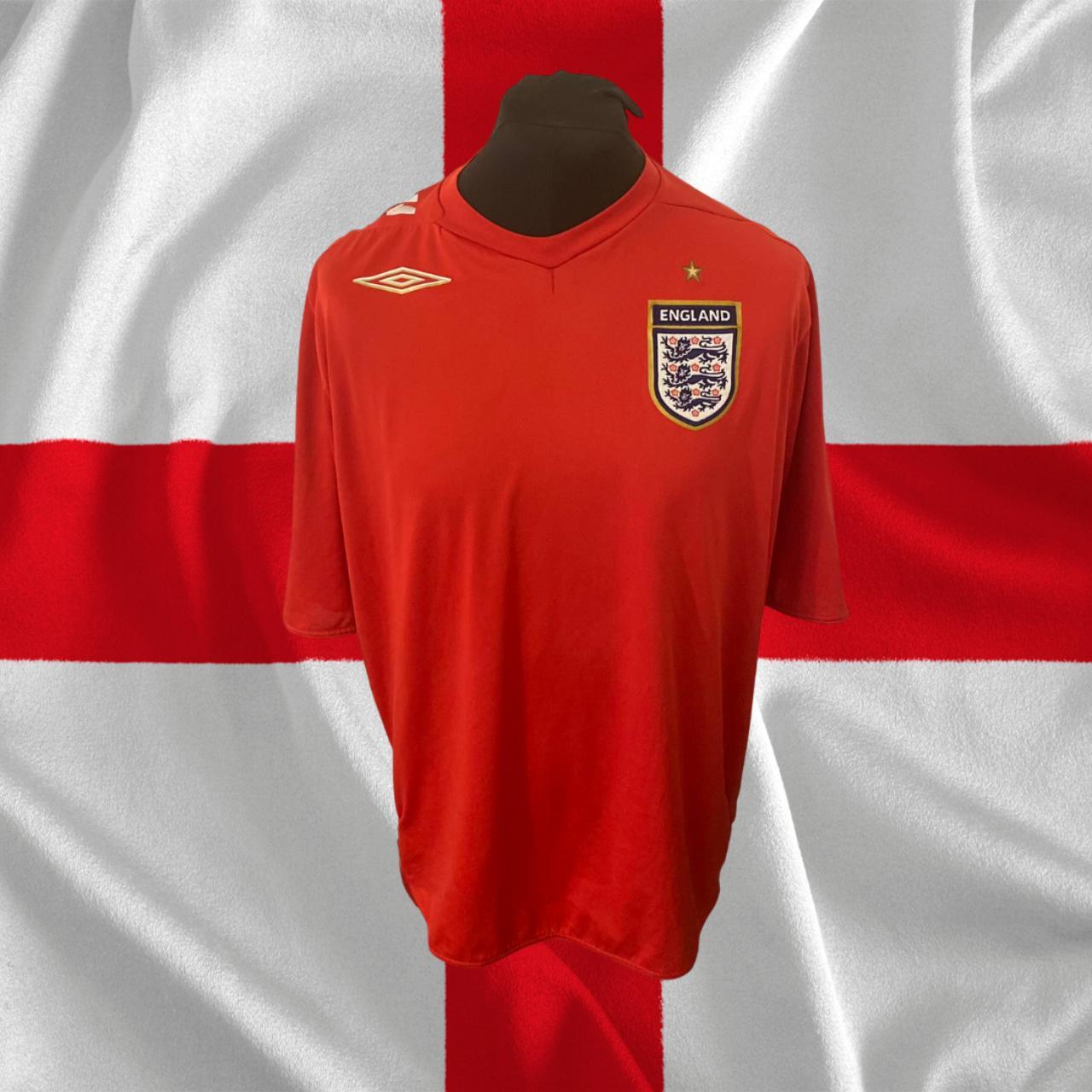 ENGLAND 2006 08 AWAY FOOTBALL SHIRT Worn During The Depop england-2006-08-away-football-shirt-worn-during-the-depop