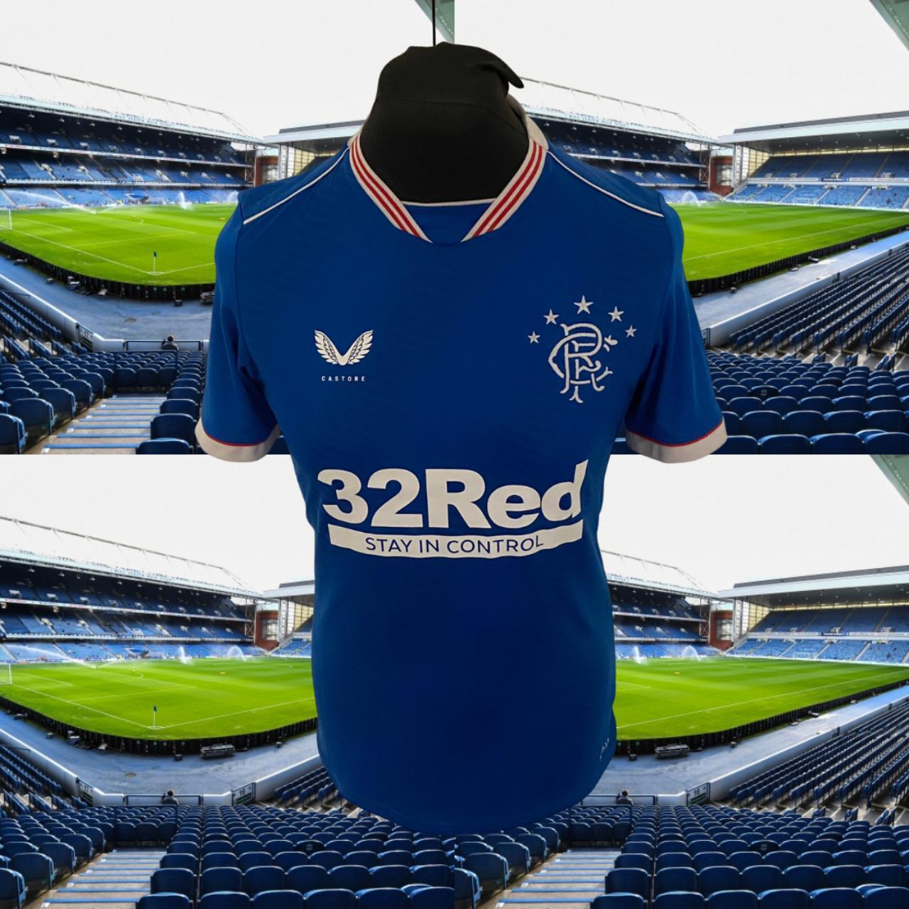 RANGERS 2020-21 HOME FOOTBALL SHIRT After coming so... - Depop