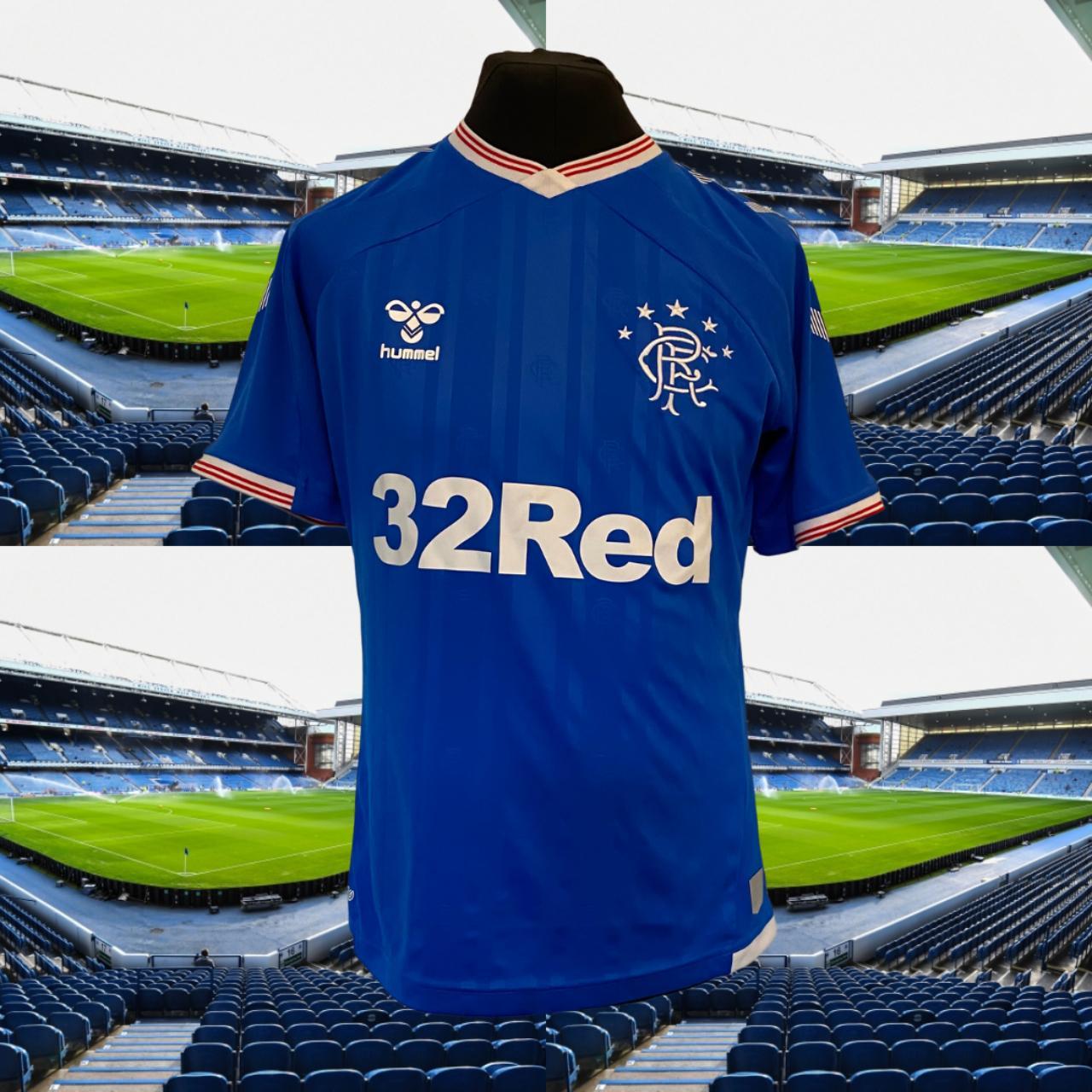 RANGERS 2019-20 HOME FOOTBALL SHIRT Size:... - Depop