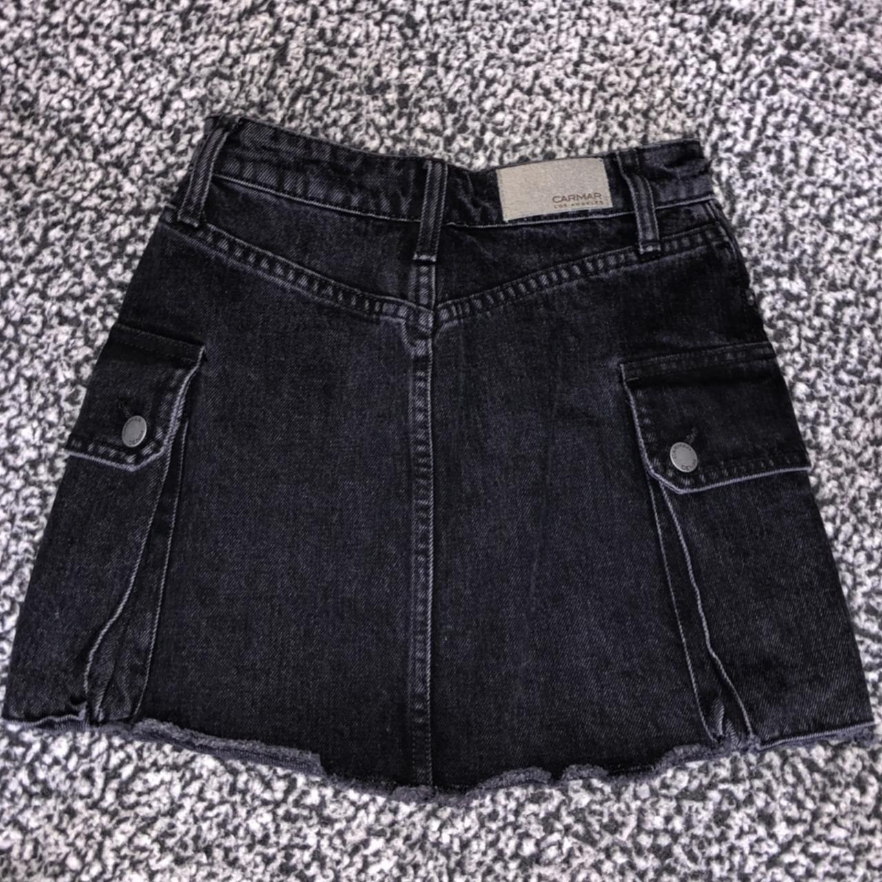 Carmar Denim Los Angeles skirt Buttons and pockets... - Depop