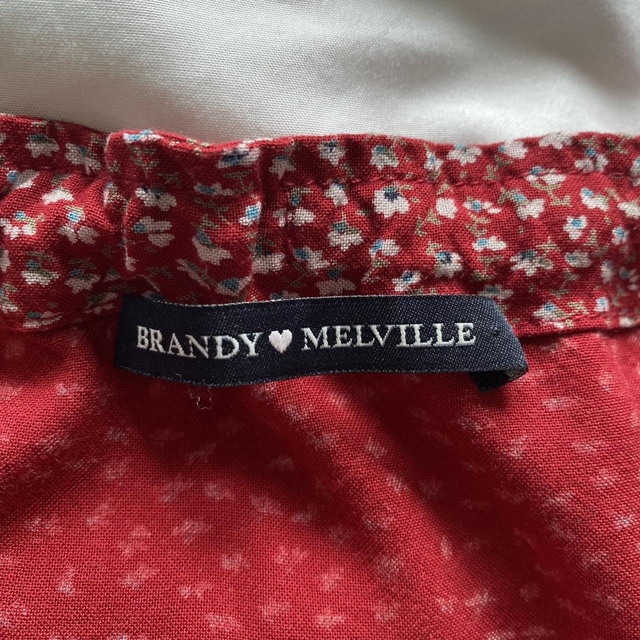 Brandy Melville red floral Kenzo skirt Hardly worn... Depop