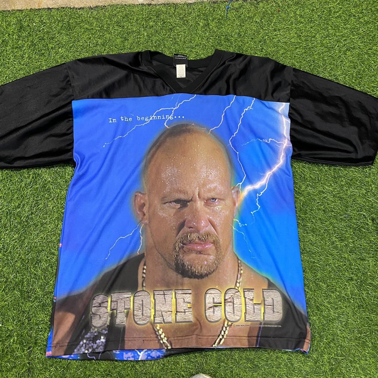 WWF stone cold Steve Austin Vintage Jersey Clean no - Depop