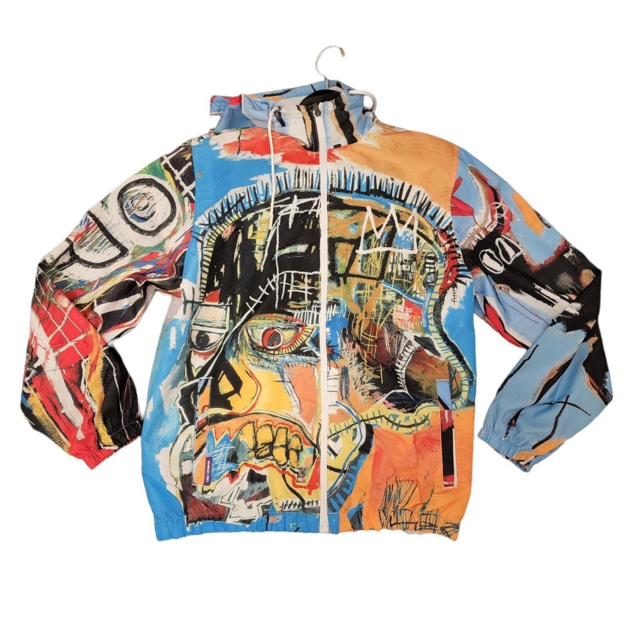 Members Only x Jean-Michel Basquiat Windbreaker... - Depop