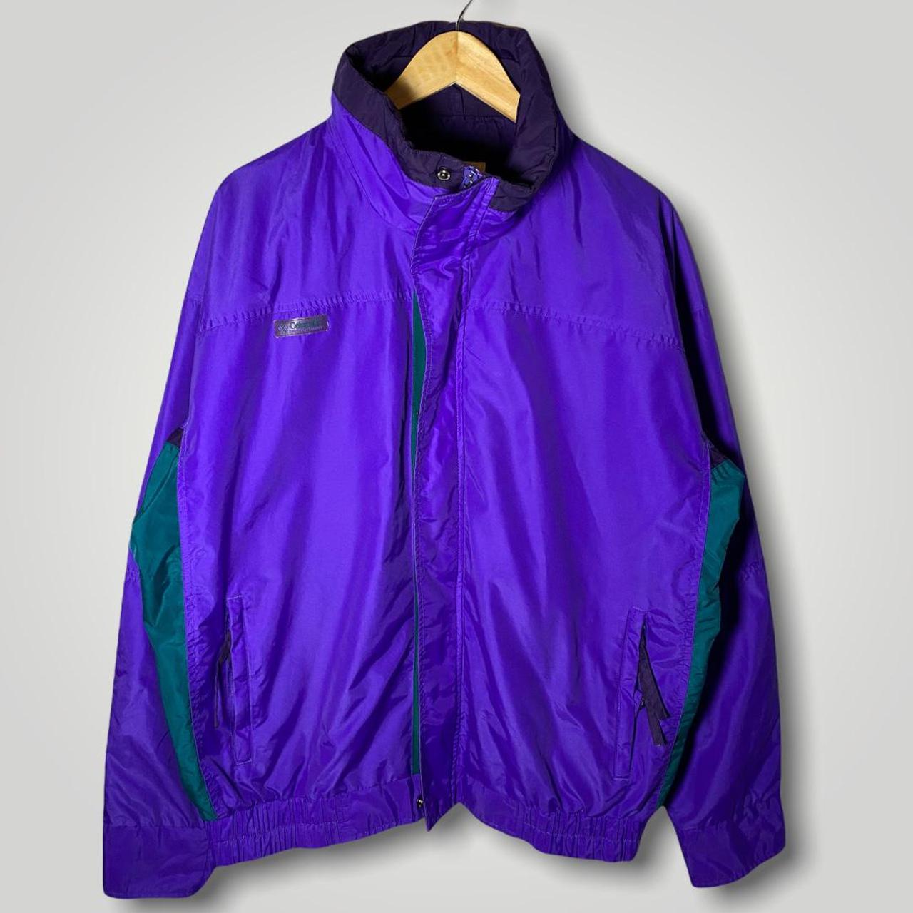 Vintage 90s Columbia Bugaboo Jacket in Purple &... - Depop