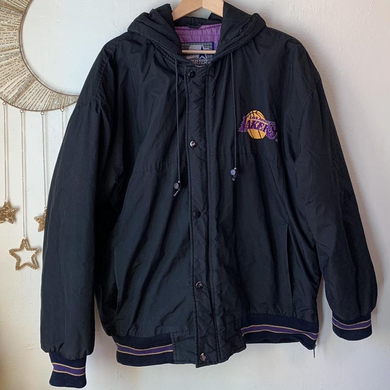 Vintage Starter Lakers jacket. Men's large. Missing... - Depop