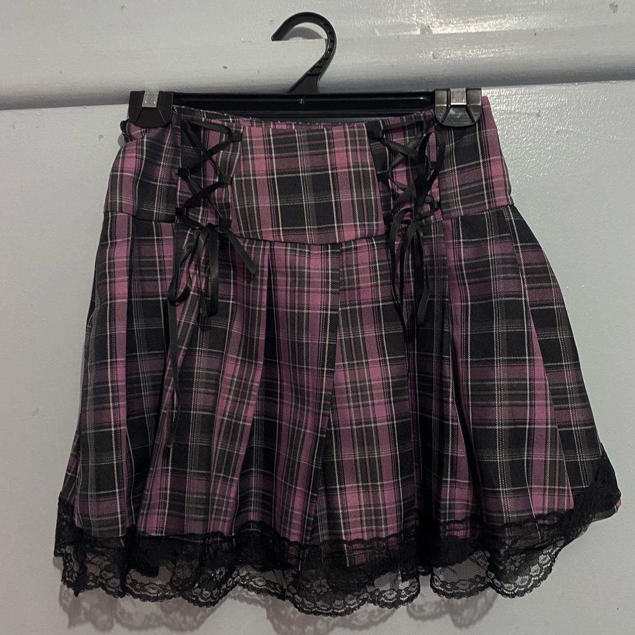 Thrifted Plaid Emo Skirt!! In Excellent condition,... Depop