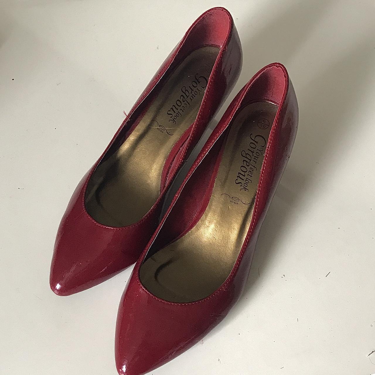 Vintage Red New Look Heels these shoes have been... - Depop